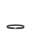 Ferragamo Reversible And Adjustable Gancini Belt In Black