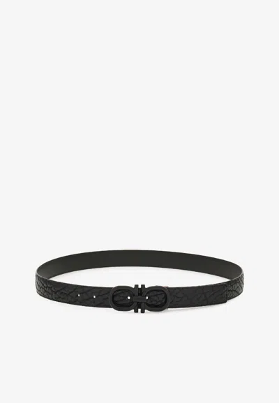 FERRAGAMO REVERSIBLE AND ADJUSTABLE GANCINI BELT