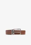 Ferragamo Reversible And Adjustable Gancini Belt In Brown