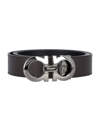 FERRAGAMO REVERSIBLE AND ADJUSTABLE GANCINI BELT