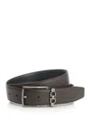 Ferragamo Reversible And Adjustable Gancini Belt In Brown