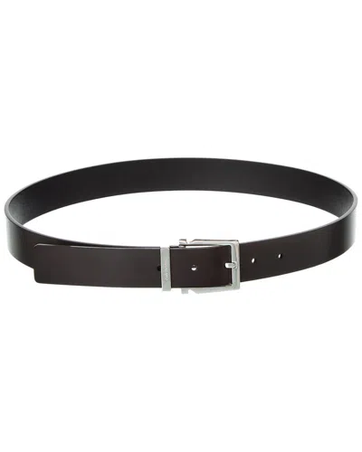 Ferragamo Reversible & Adjustable Leather Belt In Black