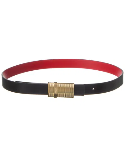 Ferragamo Women's Reversible Leather Belt In Nero