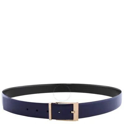 Ferragamo Reversible And Adjustable Leather Belt In Blue