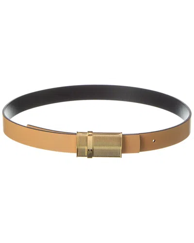Ferragamo Reversible & Adjustable Leather Belt In Brown
