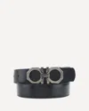 Ferragamo Reversible Belt In Black