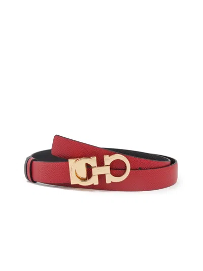 Ferragamo Reversible Belt In Brown