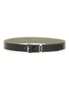 Ferragamo Reversible Leather Buckled Belt