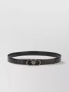 Ferragamo Reversible Belt Adjustable Length Smooth Finish Metal Buckle In Black