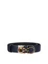 Ferragamo Gancini Belt In Azul