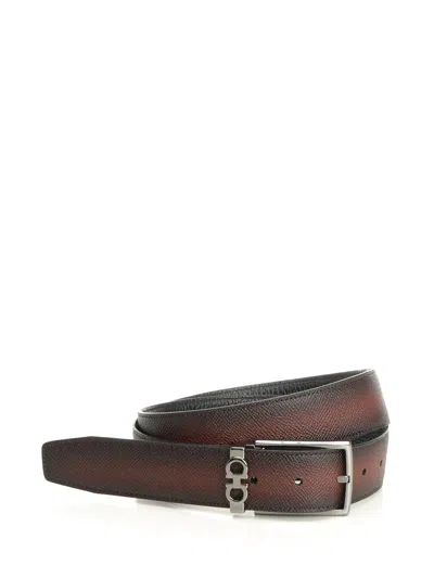 Ferragamo Reversible Belt Belts Brown