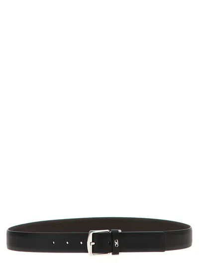 Ferragamo Reversible Belt In Black