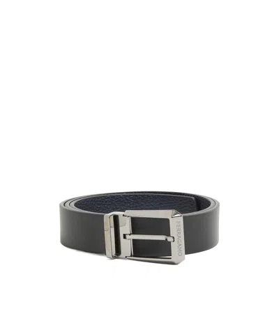 Ferragamo Reversible Belt In Black