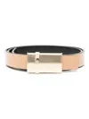 Ferragamo Reversible Belt In Gold