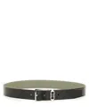 Ferragamo Reversible Leather Buckled Belt In Black