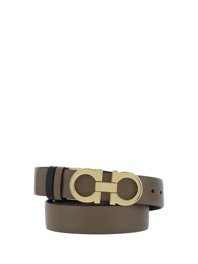 Ferragamo Reversible Belt In Multicolour