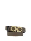 Ferragamo Reversible Belt In Brown