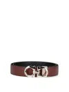 Ferragamo "gancini" Reversible Belt In Brown