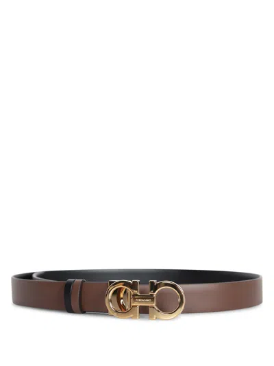 Ferragamo Reversible Belt Brown And Black