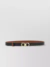 Ferragamo Black Reversible Gancini Belt