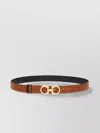 Ferragamo Gancini Reversible Grained Leather Belt
