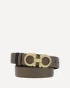 Ferragamo Reversible Belt In Green