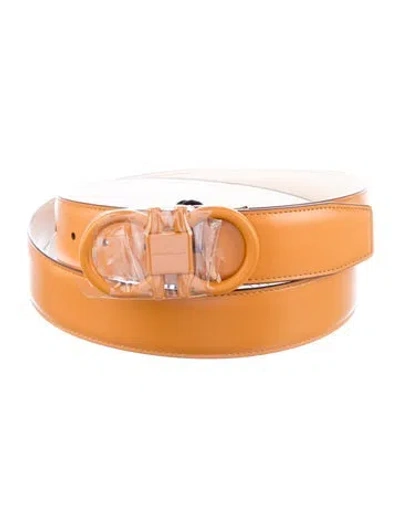 Pre-owned Ferragamo Reversible Belt Leather Belt In Multi