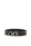 Ferragamo Gancini Reversible Buckle Belt In Multicolor