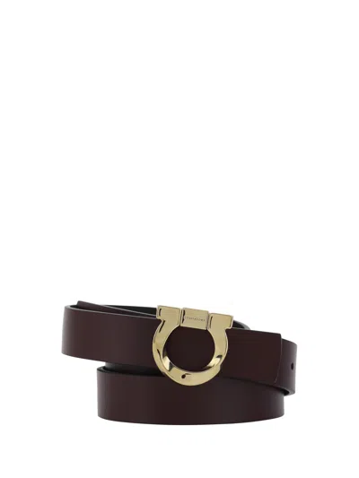 Ferragamo Reversible Belt In Red