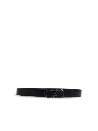 Ferragamo Reversible Black Calfskin Belt