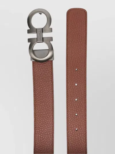 Ferragamo Reversible Calfskin Belt Adjustable Buckle