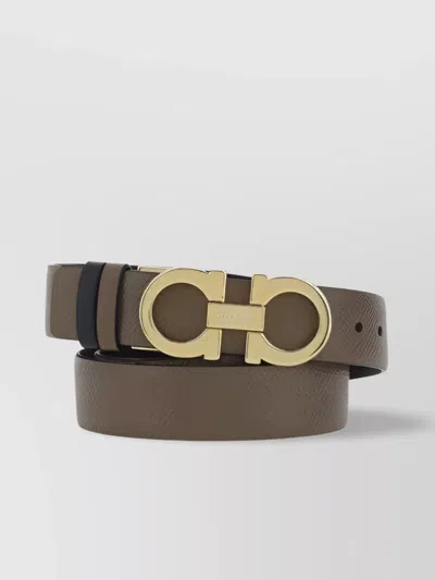 FERRAGAMO REVERSIBLE CALFSKIN DOUBLE-FACE BELT