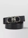 Ferragamo Reversible Calfskin Leather Belt With Iconic Logo