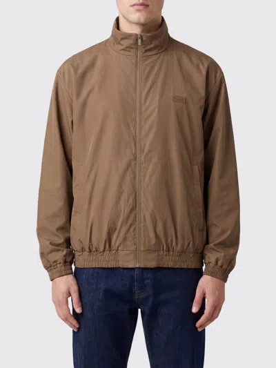 Ferragamo Reversible Cropped Wool Blend Bomber Jacket With High Neck In Brown