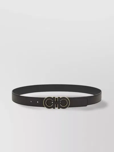 FERRAGAMO REVERSIBLE DOUBLE GANCINI BELT