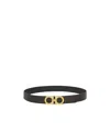 Ferragamo Dark Brown Gancini Buckle Belt