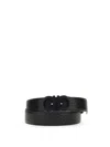 Ferragamo Men Reversible Gancini Belt In Black