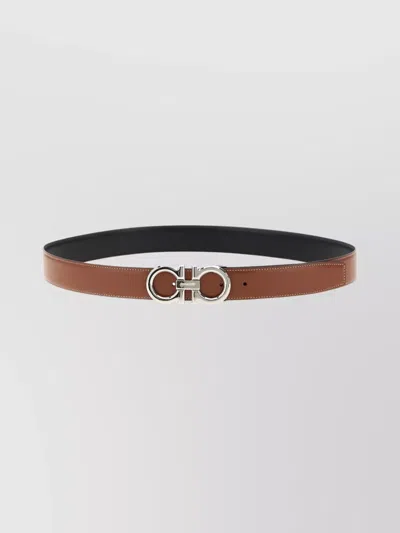 FERRAGAMO REVERSIBLE GANCINI BELT ADJUSTABLE LENGTH