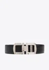 Ferragamo Reversible Gancini Belt In Black