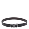 Ferragamo Reversible Gancini Belt In Black
