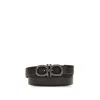 Ferragamo Reversible Gancini Belt In Black