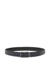 Ferragamo Reversible Gancini Belt In Blue