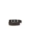 Ferragamo Reversible Gancini Belt In Black