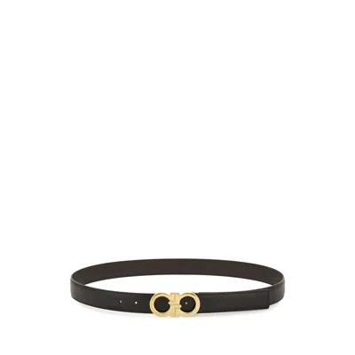 Ferragamo Reversible Gancini Buckle Belt In Pattern