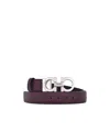 Ferragamo Reversible Gancini-buckle Belt In Black