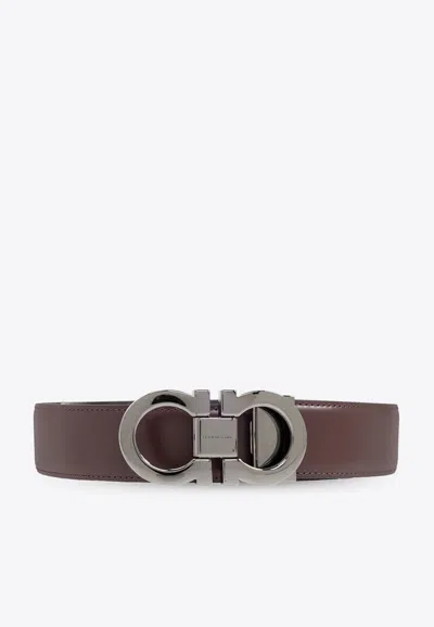Ferragamo Reversible Gancini Leather Belt
