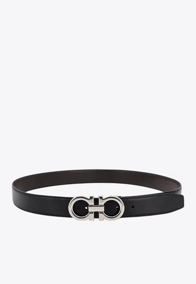 Ferragamo Reversible Gancini Leather Belt