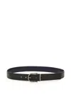 Ferragamo Double-sided Adjustable Belt In Black