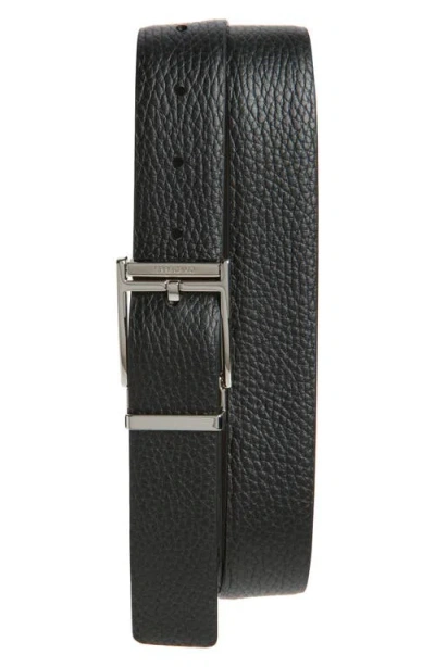 Ferragamo Reversible Leather Belt In Black