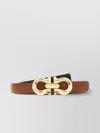 Ferragamo Reversible Leather Belt Adjustable Length In Brown